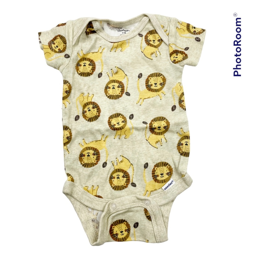 5/$25 Lion Print Onesie
